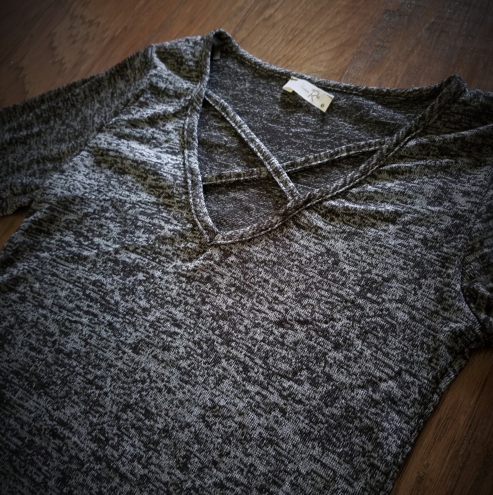 Black & Grey Top